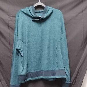 Mondetta Teal Hooded Swim Top